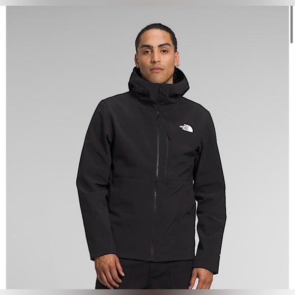 The North Face Other - The North Face Black Softshell Hooded Jacket Mens XXL Lightweight Zip